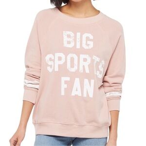 NWT WILDFOX Big Sports Fan Sommers Sweater in Blush Pink